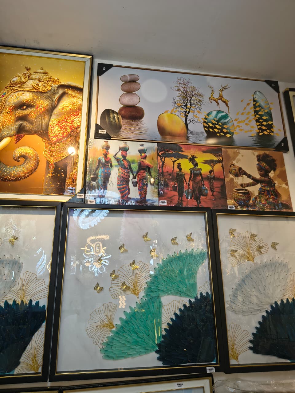 Framed wall art and paintings